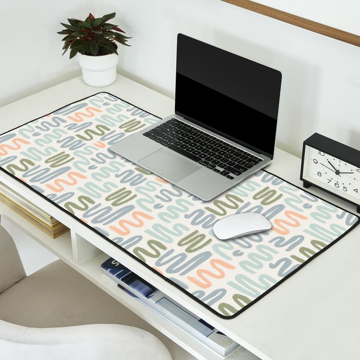 Coastal Squiggles Desk Mat Gallery Image 2