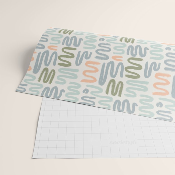 Coastal Squiggles Wrapping Paper Gallery Image 2