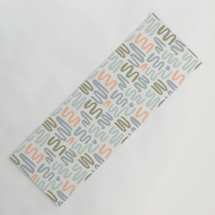 Coastal Squiggles Yoga Mat Gallery Image 1