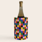 Bold Colorful Checks Pattern - Small XVII Wine Chiller Gallery Image 1