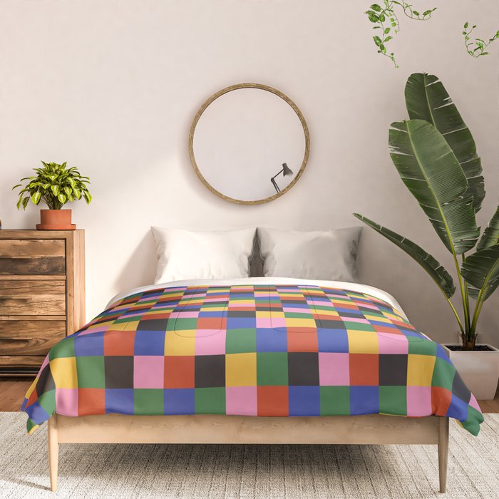 Bold Colorful Checks Pattern - Small XVII Comforter Gallery Image 3