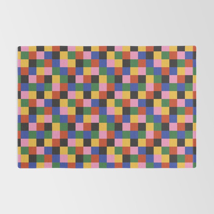 Bold Colorful Checks Pattern - Small XVII Rug Gallery Image 2