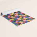 Bold Colorful Checks Pattern - Small XVII Yoga Mat Gallery Image 2