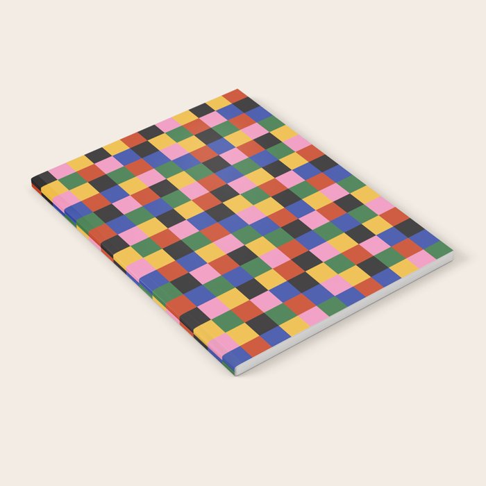 Bold Colorful Checks Pattern - Small XVII Notebook Gallery Image 1
