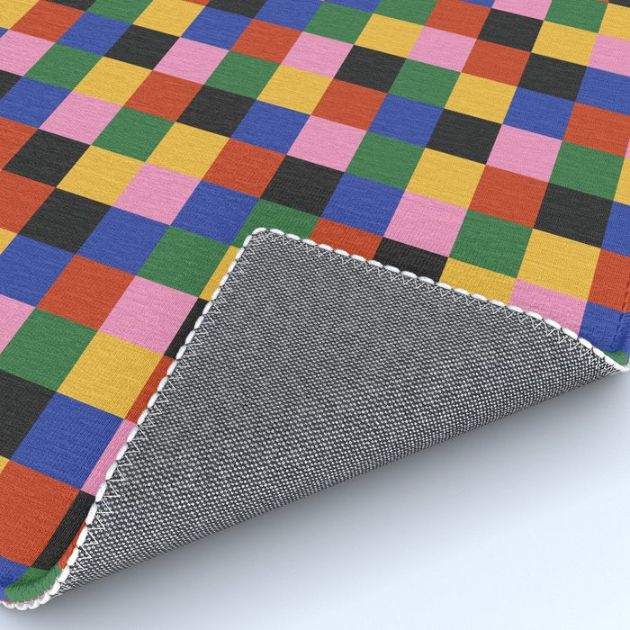 Bold Colorful Checks Pattern - Small XVII Rug Gallery Image 4