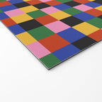 Bold Colorful Checks Pattern - Small XVII Welcome Mat Gallery Image 2