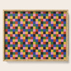 Bold Colorful Checks Pattern - Small XVII Serving Tray Gallery Image 1