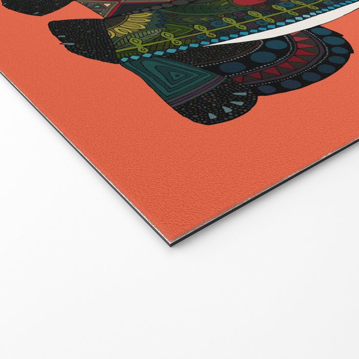 panda orange Welcome Mat Gallery Image 2