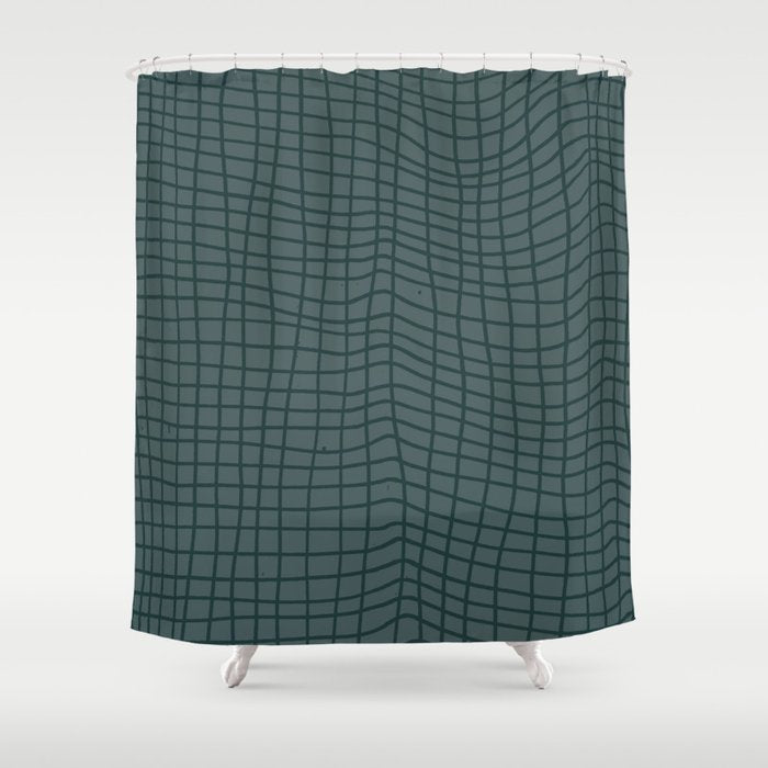 off & on sage Shower Curtain Gallery Image 1