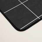 Windowpane Check Grid (white/black) Desk Mat Gallery Image 4