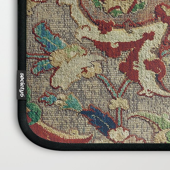Safavid Dynasty Floral Carpet Laptop Sleeve Gallery Image 3