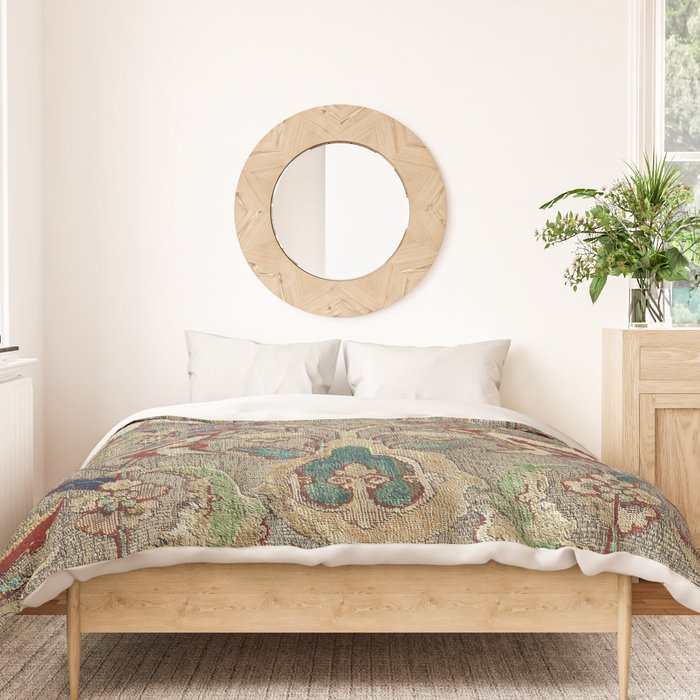 Safavid Dynasty Floral Carpet Duvet Cover Gallery Image 3