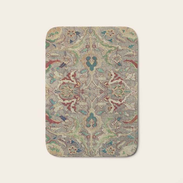 Safavid Dynasty Floral Carpet Bath Mat Gallery Image 1