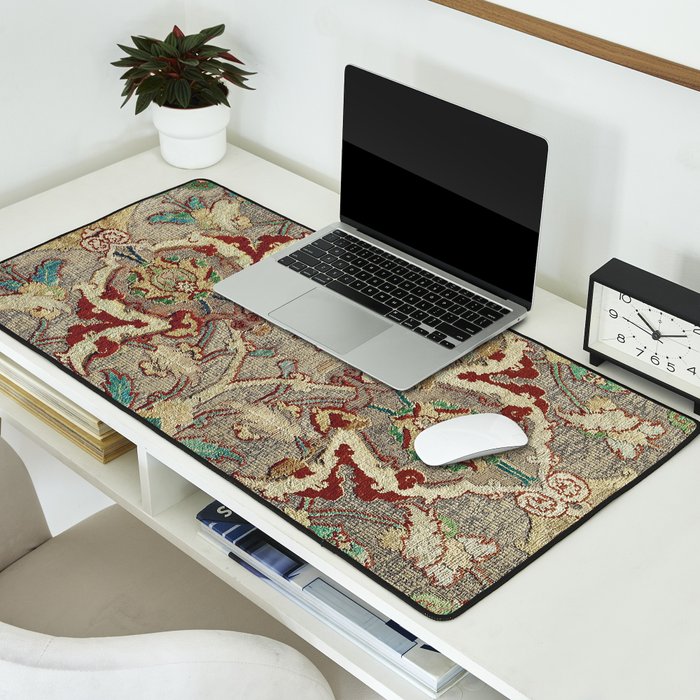 Safavid Dynasty Floral Carpet Desk Mat Gallery Image 2