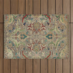 Safavid Dynasty Floral Carpet Outdoor Rug Gallery Image 1