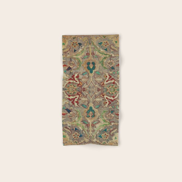 Safavid Dynasty Floral Carpet Bath Towel Gallery Image 1
