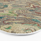 Safavid Dynasty Floral Carpet Bath Mat Gallery Image 3