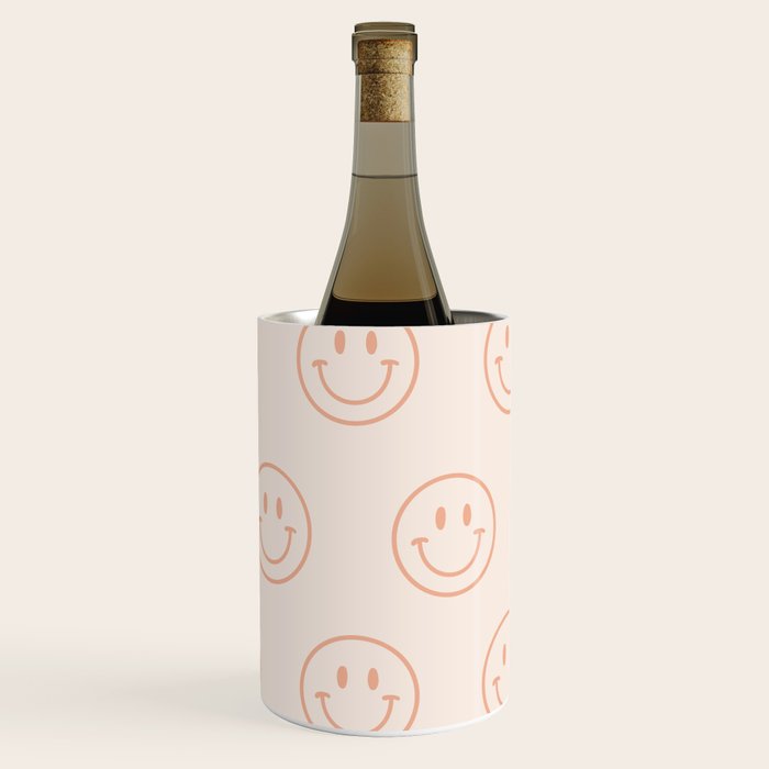 Beige/Peach Smiley Pattern Wine Chiller Gallery Image 3
