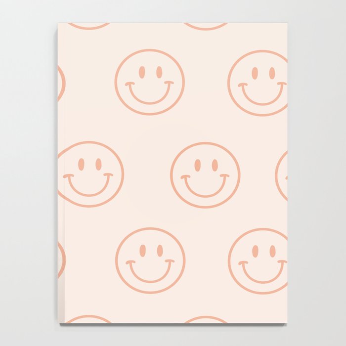 Beige/Peach Smiley Pattern Notebook Gallery Image 4