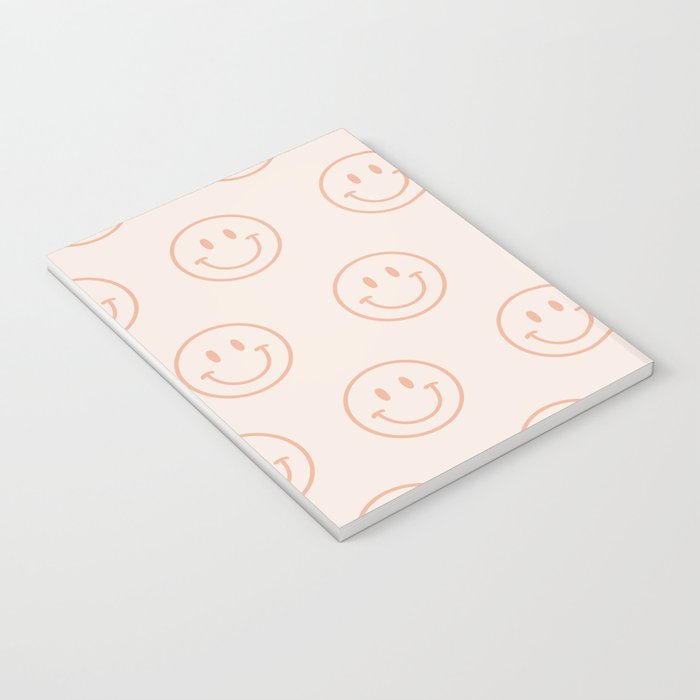 Beige/Peach Smiley Pattern Notebook Gallery Image 3