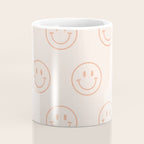 Beige/Peach Smiley Pattern Coffee Mug Gallery Image 4