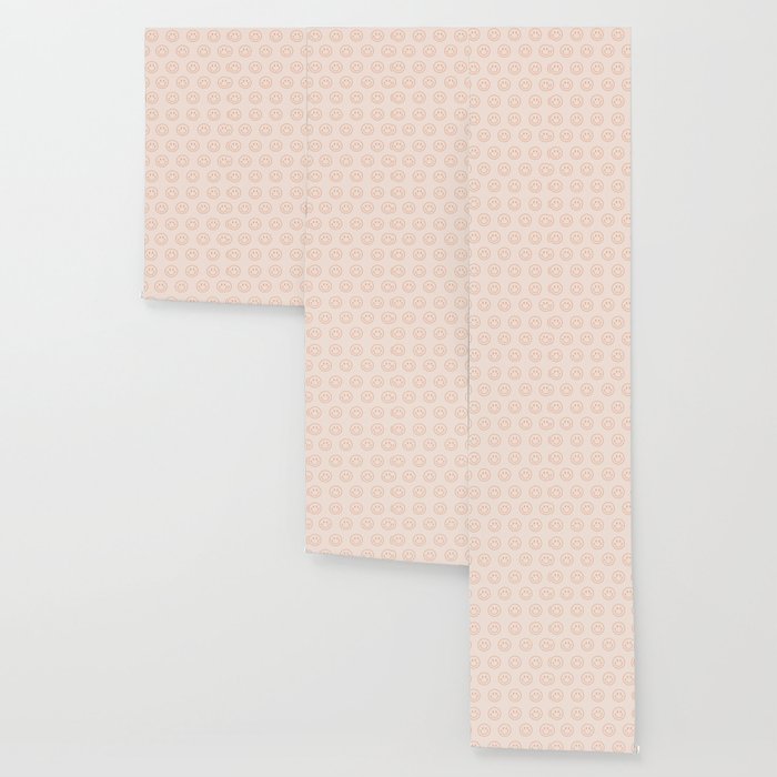 Beige/Peach Smiley Pattern Wallpaper Gallery Image 3