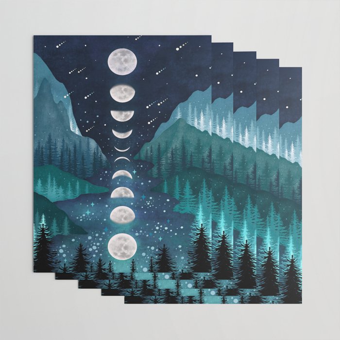River & Sky Wrapping Paper Gallery Image 3