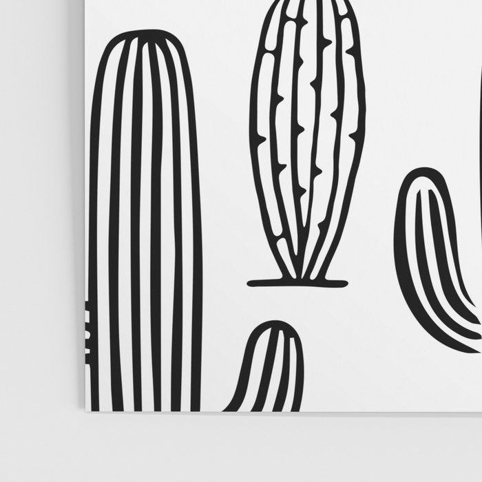 Cactus plant doodle art pattern Poster Gallery Image 3