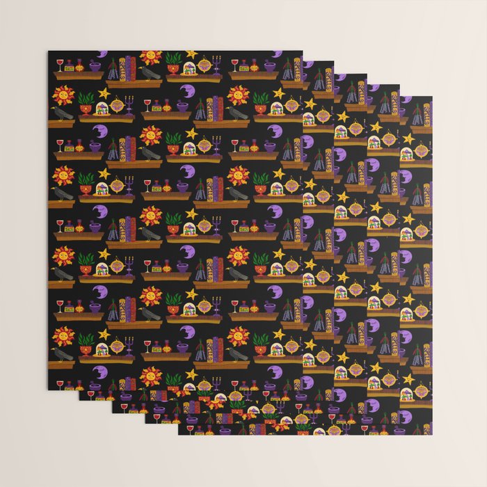 Witches Cabinet Wrapping Paper Gallery Image 3