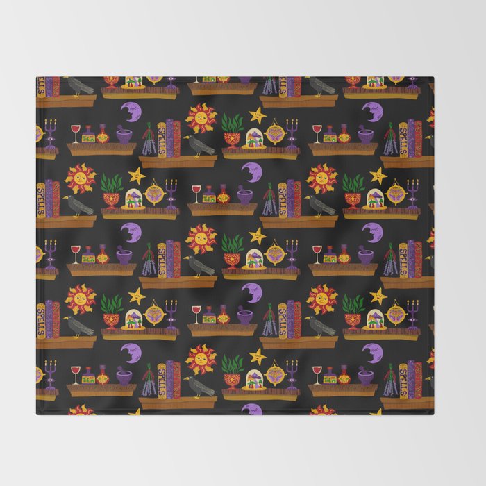 Witches Cabinet Throw Blanket Gallery Image 2