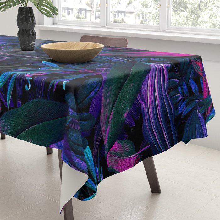 Future Garden Tropical Night Tablecloth Gallery Image 3