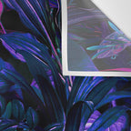 Future Garden Tropical Night Wall Tapestry Gallery Image 3