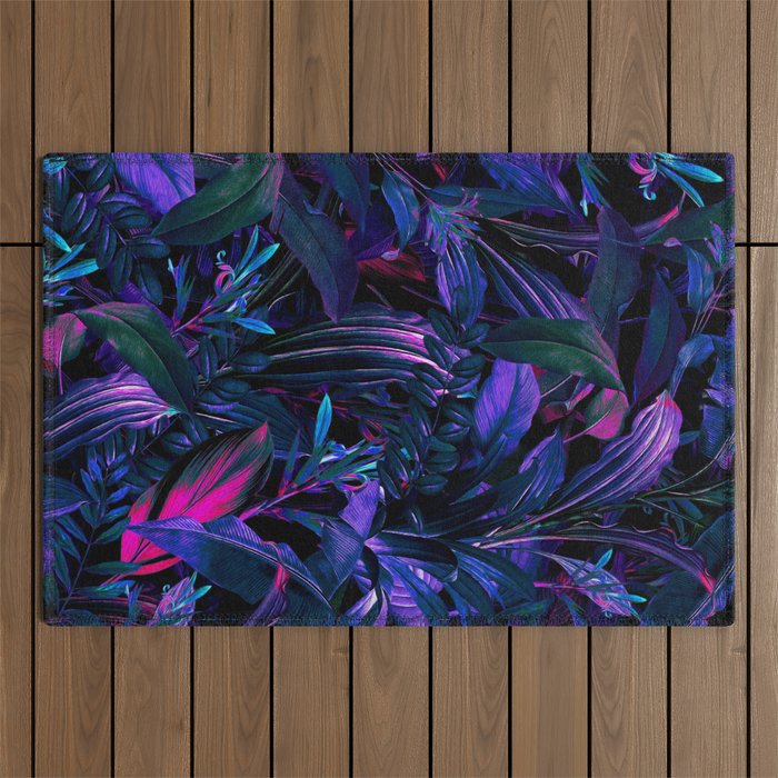Future Garden Tropical Night Outdoor Rug Gallery Image 1