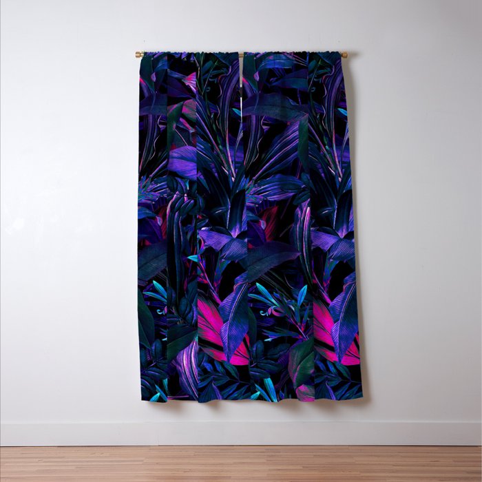 Future Garden Tropical Night Window Curtain Gallery Image 3