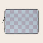 Soft Sky x Powdered Lavender Mixed Checker Laptop Sleeve Gallery Image 1