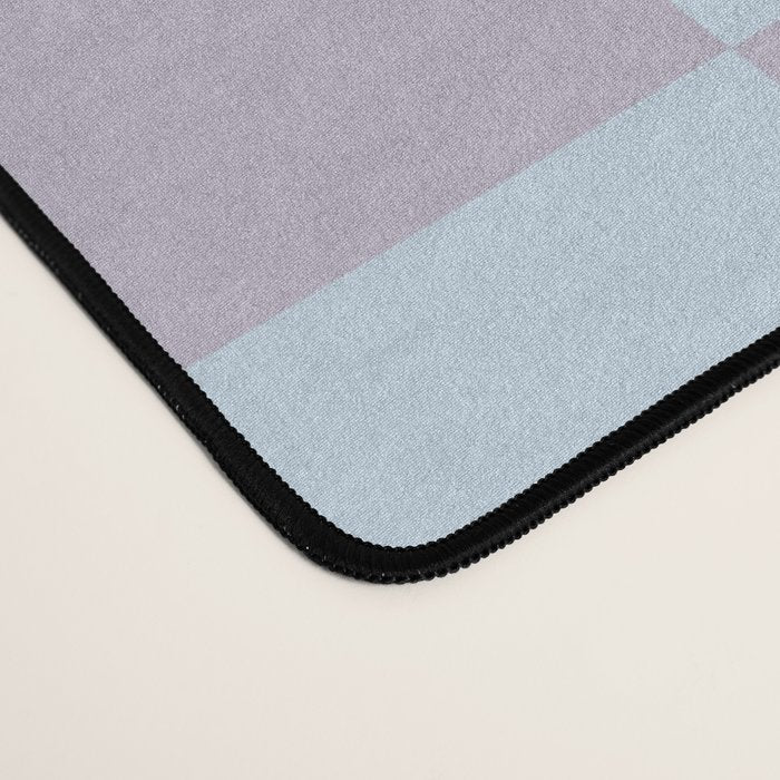Soft Sky x Powdered Lavender Mixed Checker Desk Mat Gallery Image 4