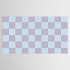 Soft Sky x Powdered Lavender Mixed Checker Tablecloth Gallery Image 2