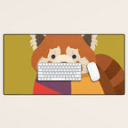 Red Panda Desk Mat Gallery Image 1