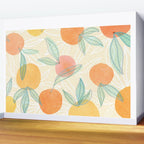 Tangerine and Friends - Fruit Pattern Wall Mural Gallery Image 2