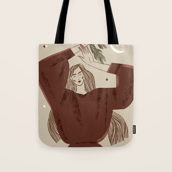  fragile woman dancing Christmas Tote Bag Gallery Image 1