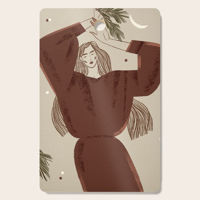  fragile woman dancing Christmas Cutting Board Gallery Image 1