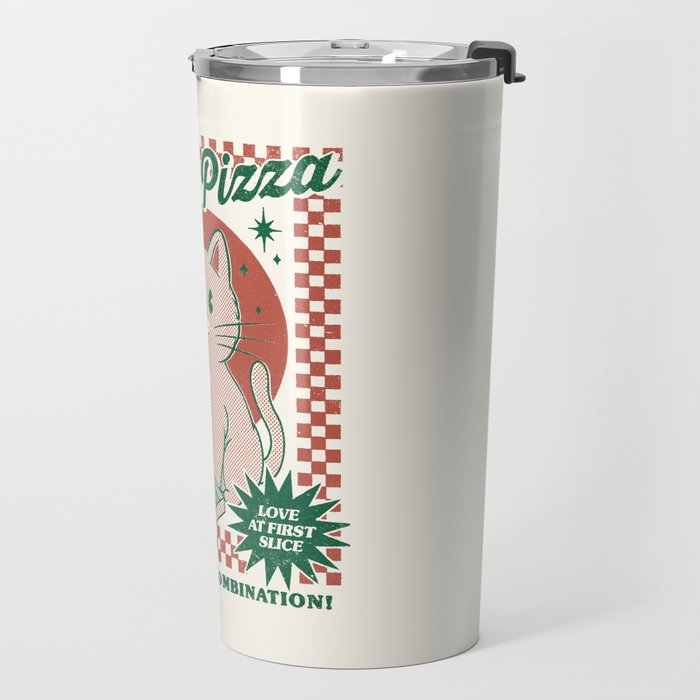 Cats and Pizza Travel Mug Gallery Image 2