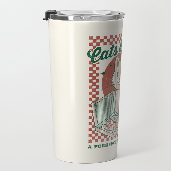 Cats and Pizza Travel Mug Gallery Image 3