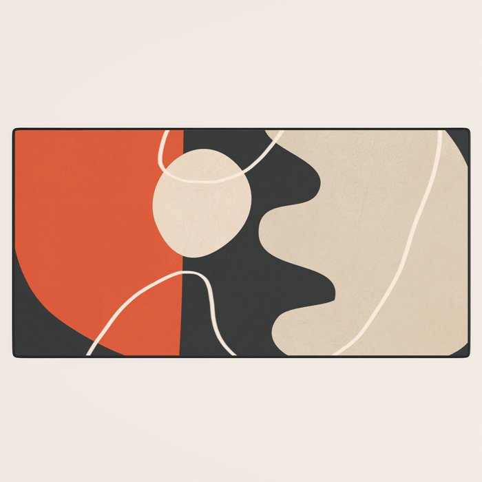 Minimal Colorful Abstract Shapes 8 Desk Mat Gallery Image 3