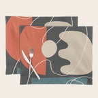 Minimal Colorful Abstract Shapes 8 Placemat Gallery Image 1
