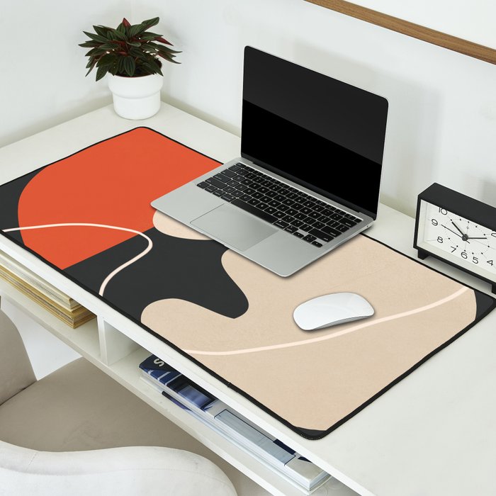 Minimal Colorful Abstract Shapes 8 Desk Mat Gallery Image 2