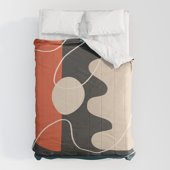 Minimal Colorful Abstract Shapes 8 Comforter Gallery Image 6