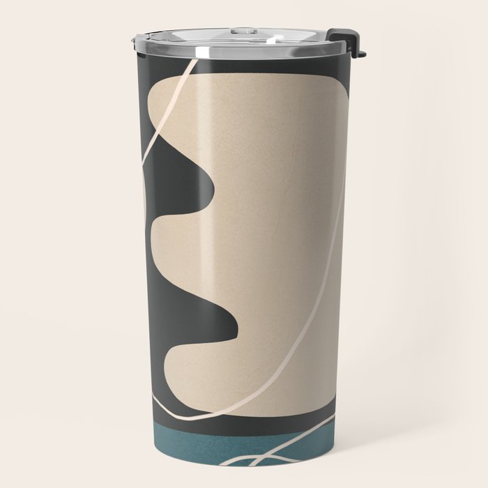 Minimal Colorful Abstract Shapes 8 Travel Mug Gallery Image 2