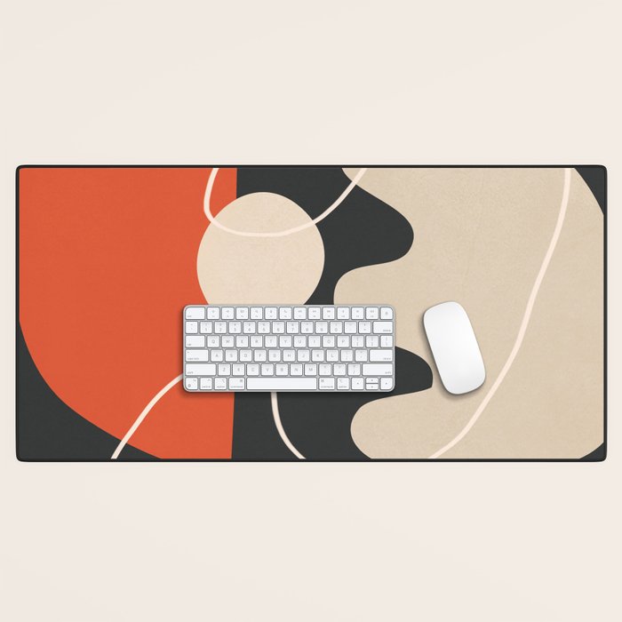 Minimal Colorful Abstract Shapes 8 Desk Mat Gallery Image 1