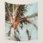 Coastal Palm Trees Wall Tapestry Gallery Image 4